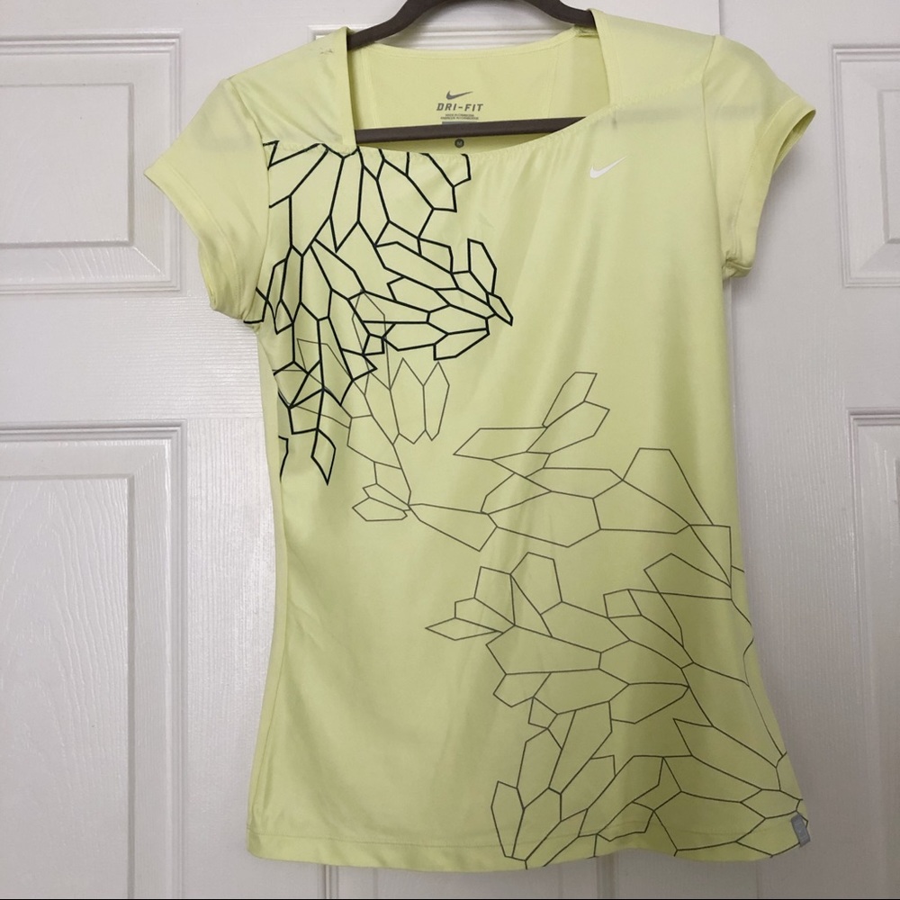 Nike yellow women shirt size medium